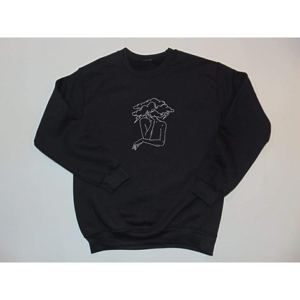 NWT Urban outfitters abstract face art sweater